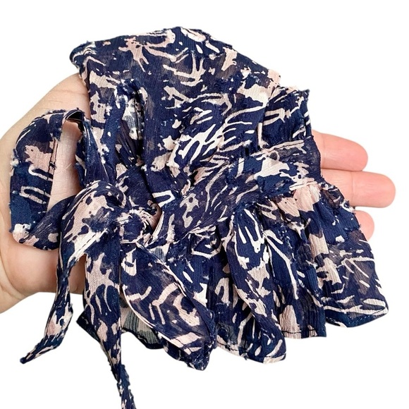 Derek Lam 10 Crosby Floral Silk Cotton Cold Shoulder Blouse Size 2 - Picture 4 of 13